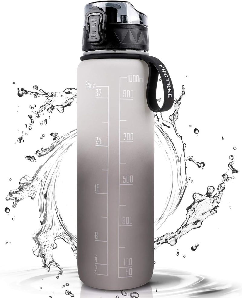 Laden Sie das Bild in Galerie -Viewer, Drinkfles 1 liter BPA-vrij met antislip grip en lekvrije sluiting – waterfles – sportfles
