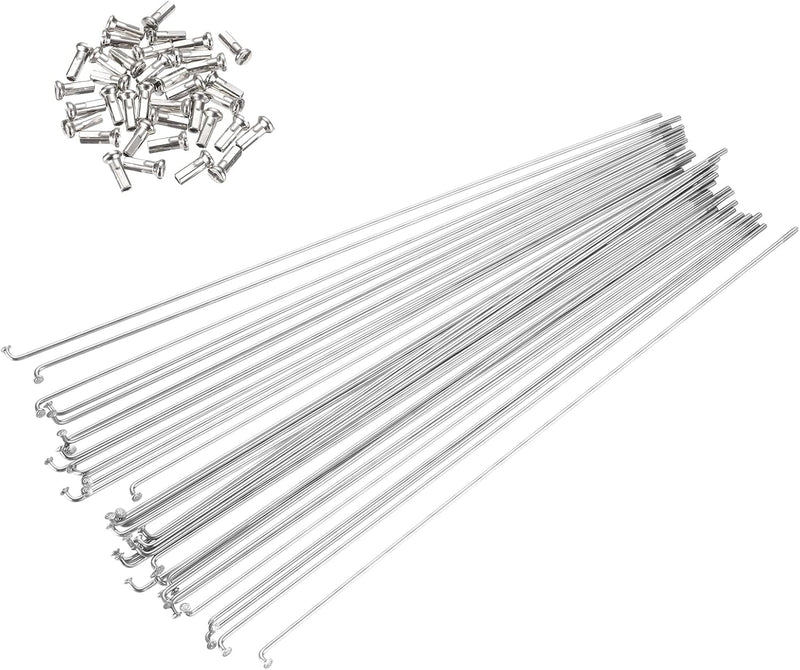 Chargez l'image dans la visionneuse de la galerie, Fietsspaken 36 stuks 14G 170 x 2 mm van roestvrij staal met messing nippels – J-bend spaken – fietsonderdelen
