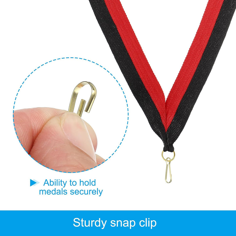 Laad afbeelding in Galerijviewer, Medaille neklinten 10 stuks 44 x 2,5 cm met klikclip – award linten – sport accessoires

