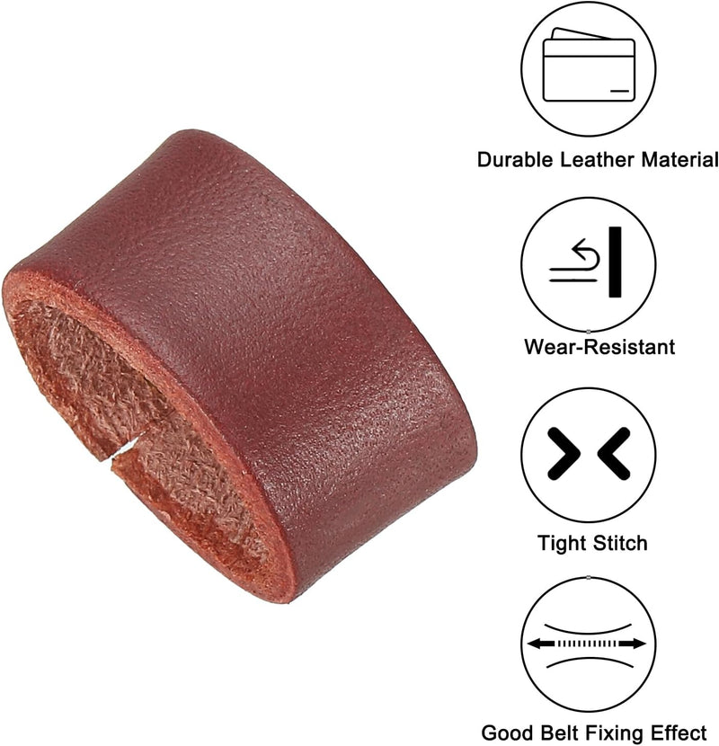 Laad afbeelding in Galerijviewer, Leren riemlussen 2 stuks voor riemen 38-40 mm – riemhouders – vervangende keeper loops
