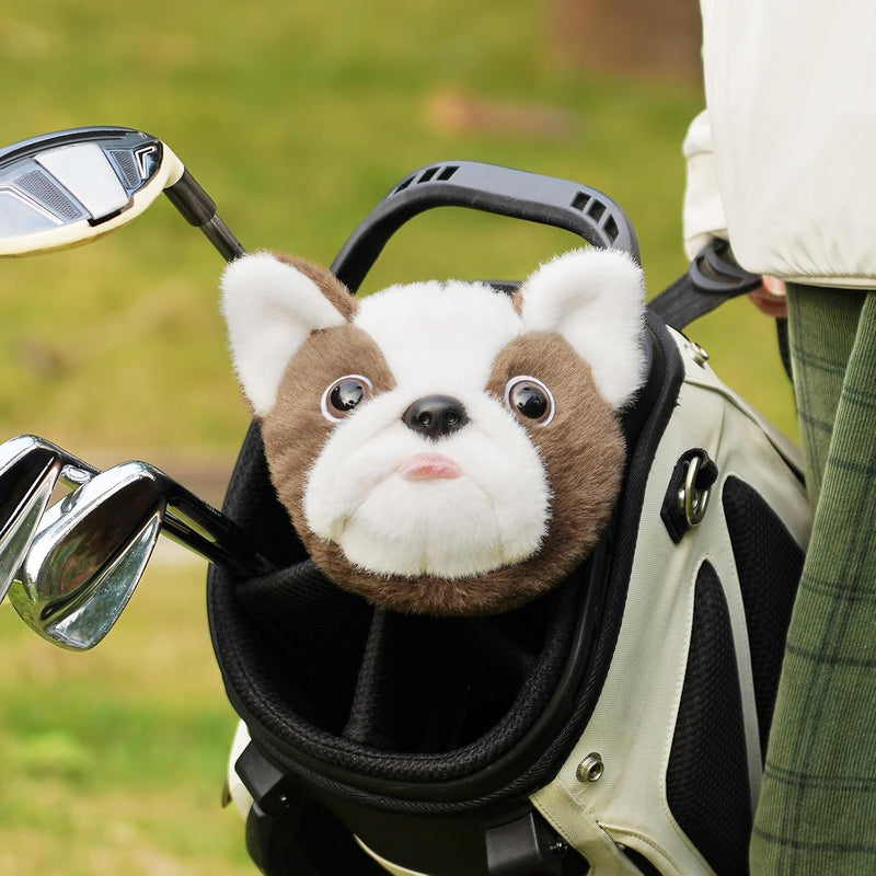Chargez l'image dans la visionneuse de la galerie, Golfclub beschermhoes met dierenontwerp en zachte pluche voering – dieren headcover – golfcadeau
