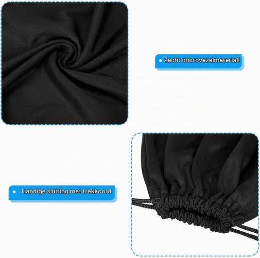 Skibril opbergzakken 6 stuks van microvezel met trekkoord – beschermhoesjes – ski snowboard accessoires
