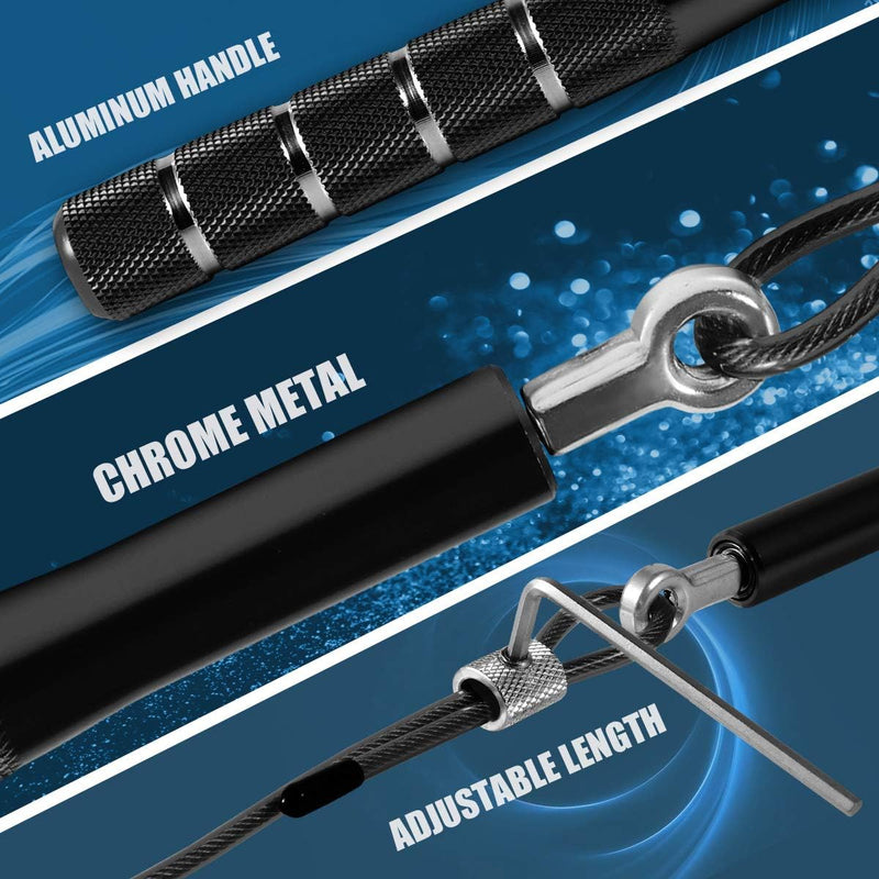 Chargez l'image dans la visionneuse de la galerie, Corde à sauter speed réglable avec poignées en aluminium
