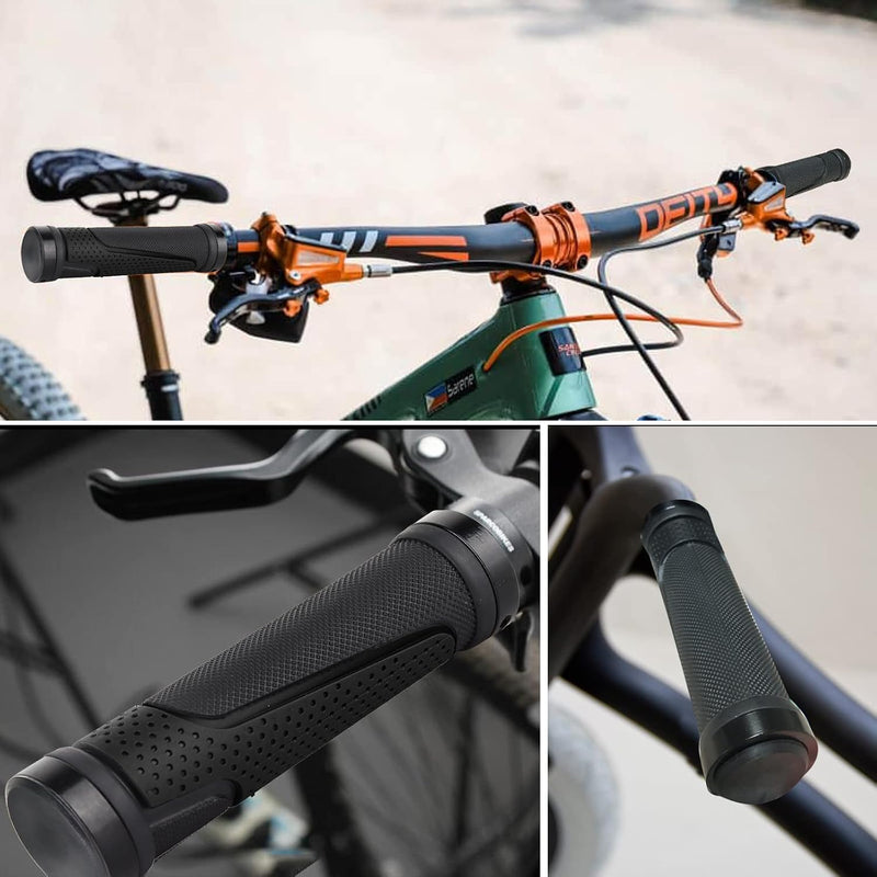 Load image into Gallery viewer, Fietshandvatten set 22 mm zwart antislip

