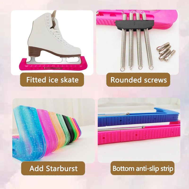 Laad afbeelding in Galerijviewer, Schaatsbeschermers met zachte blade covers – complete set
