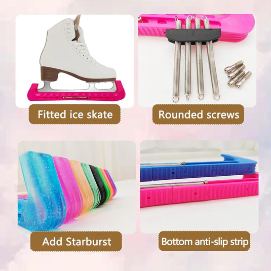 Schaatsbeschermers met zachte blade covers – complete set
