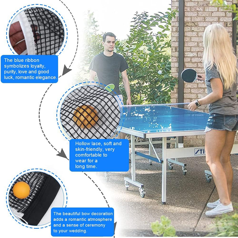 Charger l’image dans la visionneuse de galerie, Filets de rechange pour tennis de table, 2 pièces, en polyester résistant à l’usure, pour tables de 152 cm – filets de ping-pong – accessoires de tennis de table
