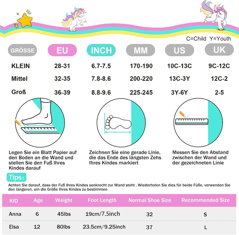 Load image into Gallery viewer, SULIFEEL Rainbow Unicorn Verstelbare zwarte rolschaatsen voor kinderen, met lichtgevende wielen, voor jongens
