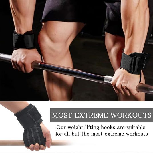 TNSLAND liftingstraps voor krachttraining, polsbandages voor fitness, bodybuilding, powerlifting, crossfit en gymaccessoires