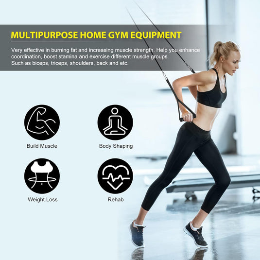 Fitness Cable lat Pulley Systeem, DIY Home Gym Machine Pulley System Fitness Kabel Katrol voor LAT Pulldowns, Biceps Krul, Triceps Extensions, Spieren Kweken Workout