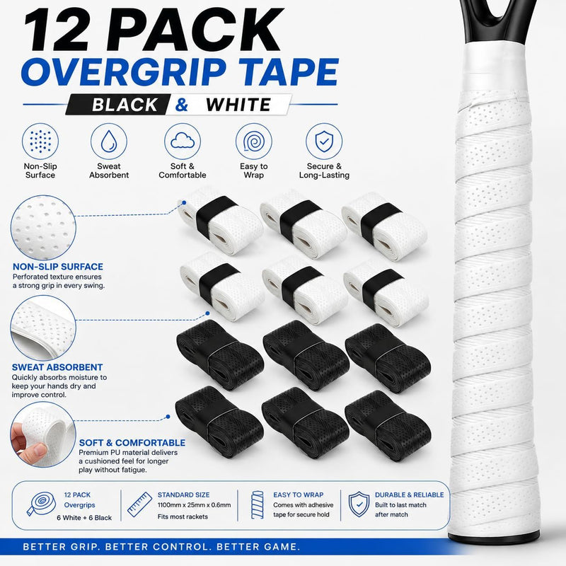 Chargez l'image dans la visionneuse de la galerie, Antislip gripband set 16 stuks zwart wit

