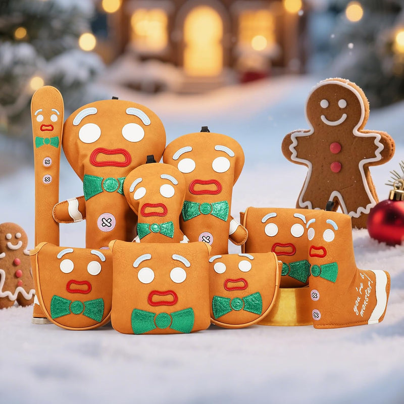 Carica immagine in Galleria Viewer, Divertente copertura protettiva per mazza da golf con design Monster Cookie per driver e legni da fairway - copritesta da golf - regalo per golfisti

