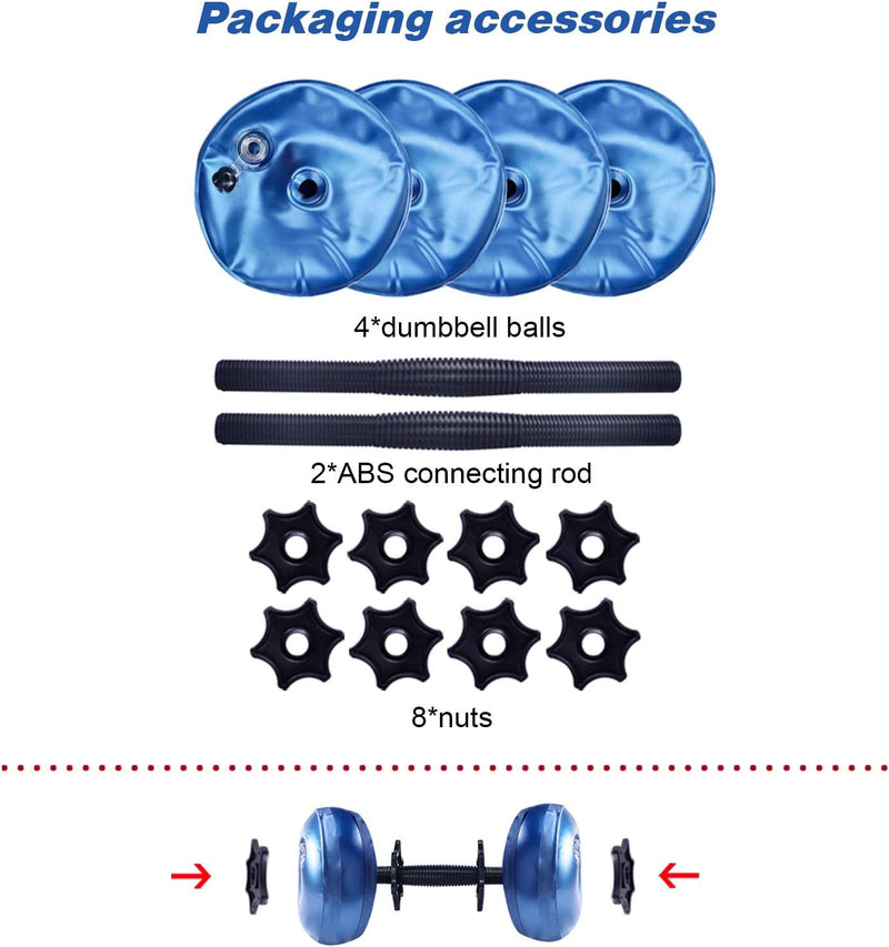 Load image into Gallery viewer, Adjustable water dumbbell set for home and travel

