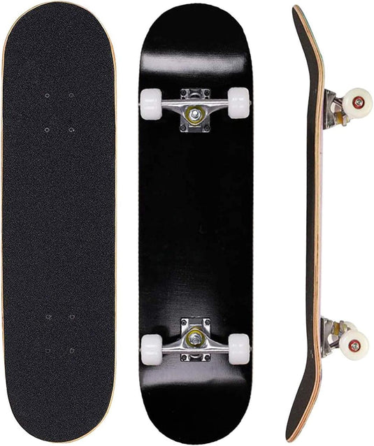 Skateboard 78 x 20 cm met 7-laags esdoorn deck en ABEC-7 lagers – stunt skateboard – beginners