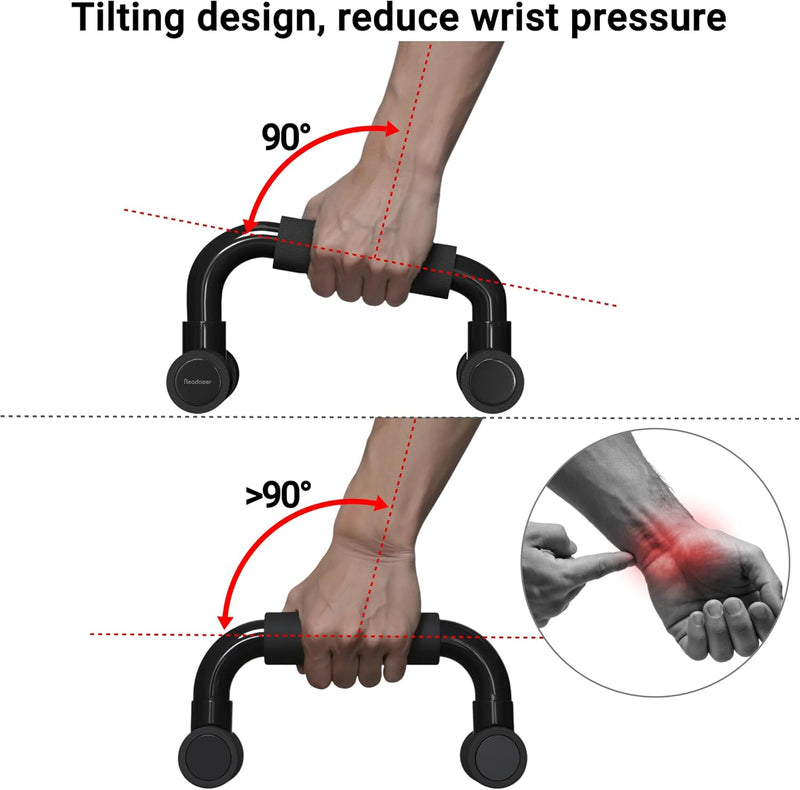Laden Sie das Bild in Galerie -Viewer, Push-up handgrepen voor krachttraining thuis verstelbaar – opdruksteunen – fitness accessoires
