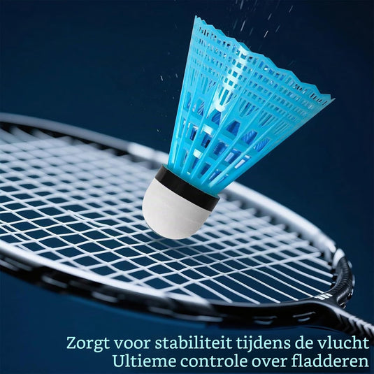 12 volants de badminton en nylon durable avec tête en mousse, en 4 couleurs – plumes de badminton – volants de badminton