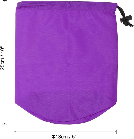 Waterdichte spullen zak met trekkoord 13x25 cm - Lichtgewicht stuff sack - Opbergzak kamperen & reizen