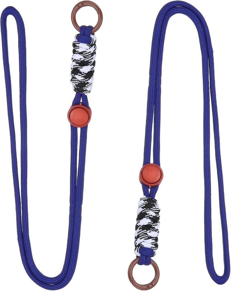 Laad afbeelding in Galerijviewer, Paracord lanyards 2 stuks met sleutelring en clip – gevlochten sleutelkoord – outdoor accessoires
