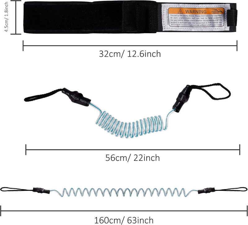 Charger l’image dans la visionneuse de galerie, Leash de surf de 1,5 mètre avec boucle réglable à scratch pour bodyboard et paddleboard – cordon de surf – sécurité pour planche

