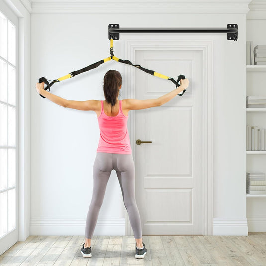Optrekstang 95 cm voor wand plafond en balk tot 227 kg – pull-up bar – krachttraining