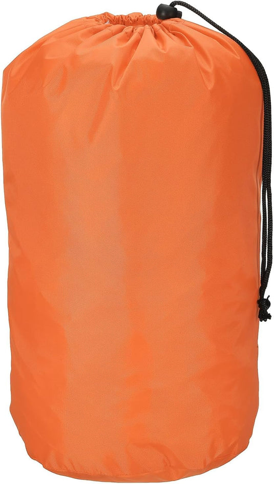 Waterdichte opbergzak 16 x 32 cm met trekkoord zwart – stuff sack – camping accessoires