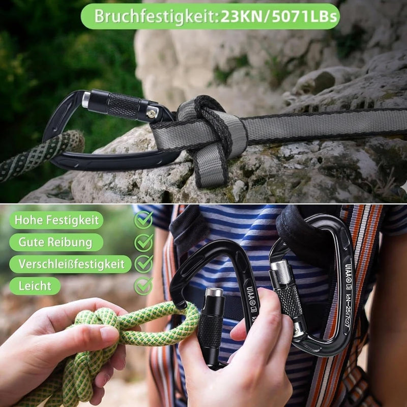 Load image into Gallery viewer, 2x klimlus 22 kN – CE-gecertificeerde nylon bandsling 19 mm voor klimmen en redding
