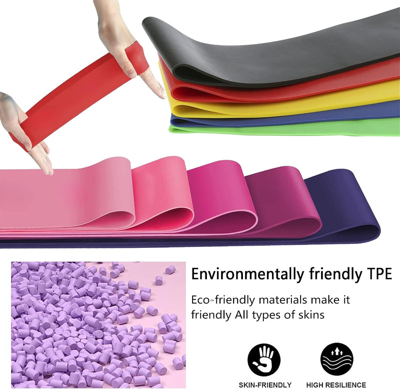 Load image into Gallery viewer, Resistance Band Set Van 5, Hoogwaardige Weerstandsbanden, Resistance Band Set Met Oefeninstructies En Draagtas, Gymnastiekband Voor Yoga, Pilates, Fitness, thuis trainen, stretchen
