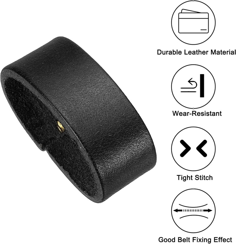 Laad afbeelding in Galerijviewer, Leren riemlussen 2 stuks voor riemen 38-40 mm – riemhouders – vervangende keeper loops
