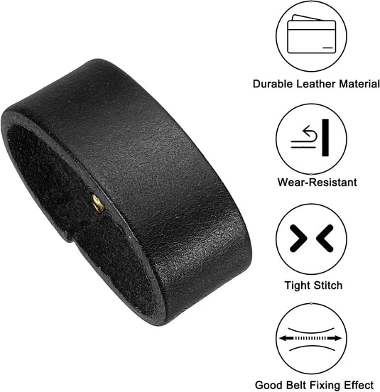 Leren riemlussen 2 stuks voor riemen 38-40 mm – riemhouders – vervangende keeper loops