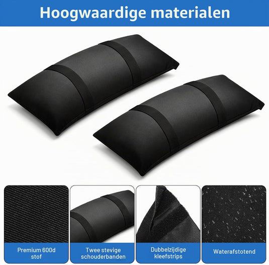 Verzwaringszakken 2 stuks 70 x 25 cm vulbaar tot 20 kg – zandzakken – outdoor gewichten