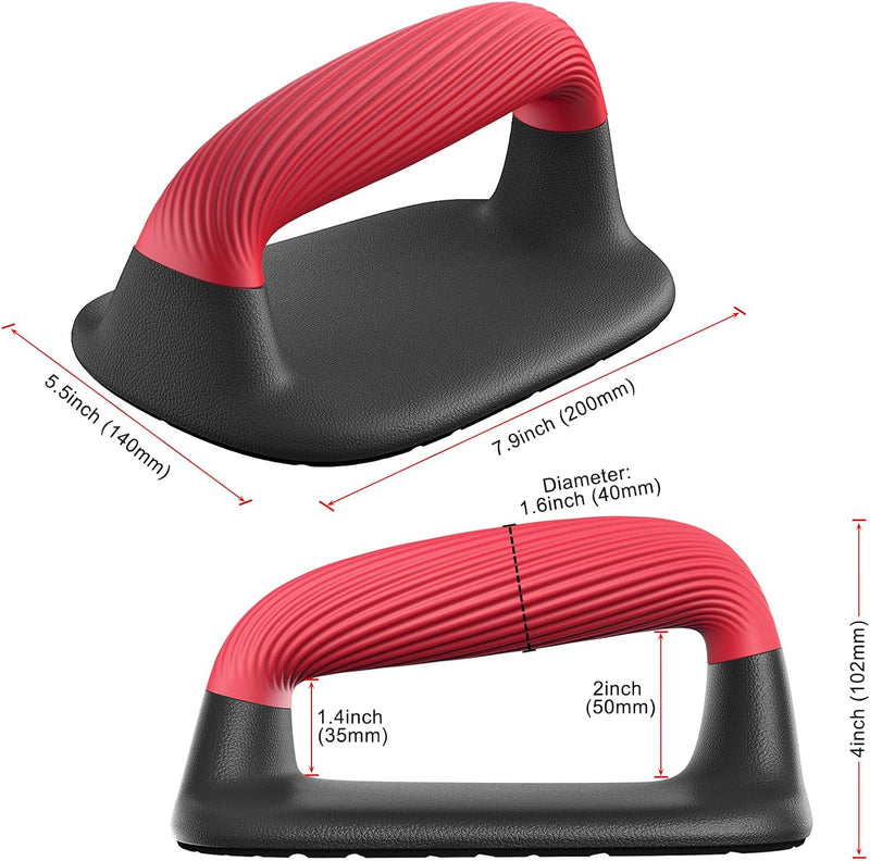 Laad afbeelding in Galerijviewer, Push-up bars met ergonomische handgrepen en antislip basis – opdruksteunen – krachttraining

