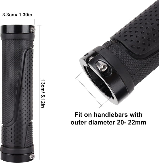 Fietshandvatten set 22 mm zwart antislip