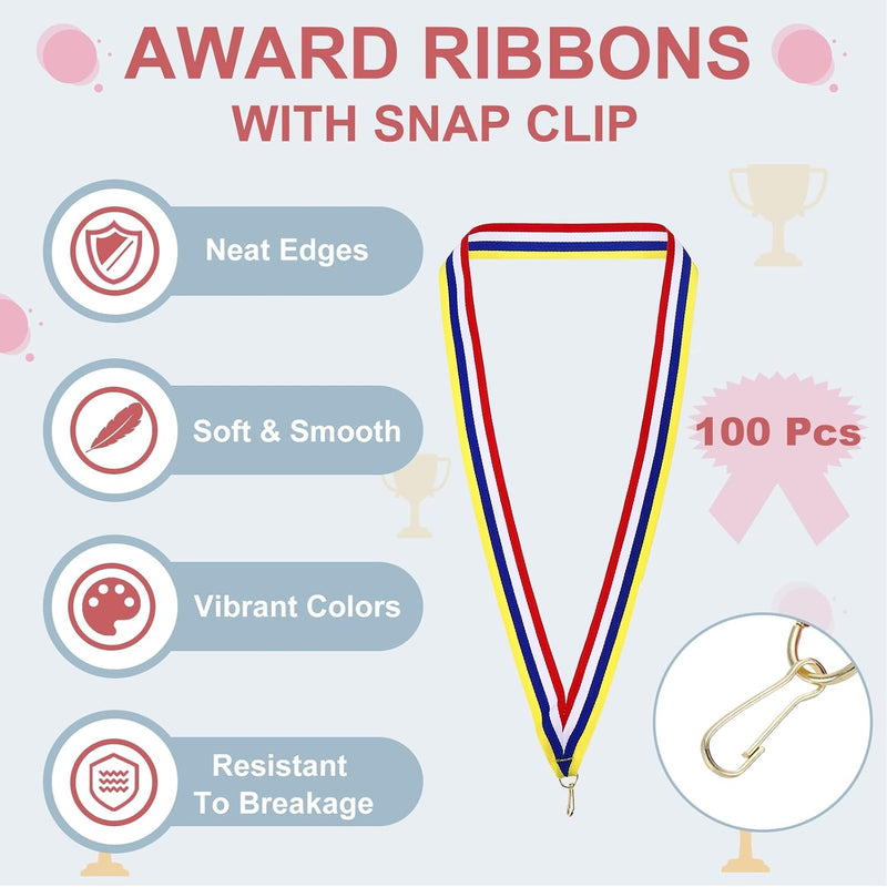 Laden Sie das Bild in Galerie -Viewer, Medaille neklinten 100 stuks 43 x 2,2 cm met klikclips – award linten – sport accessoires

