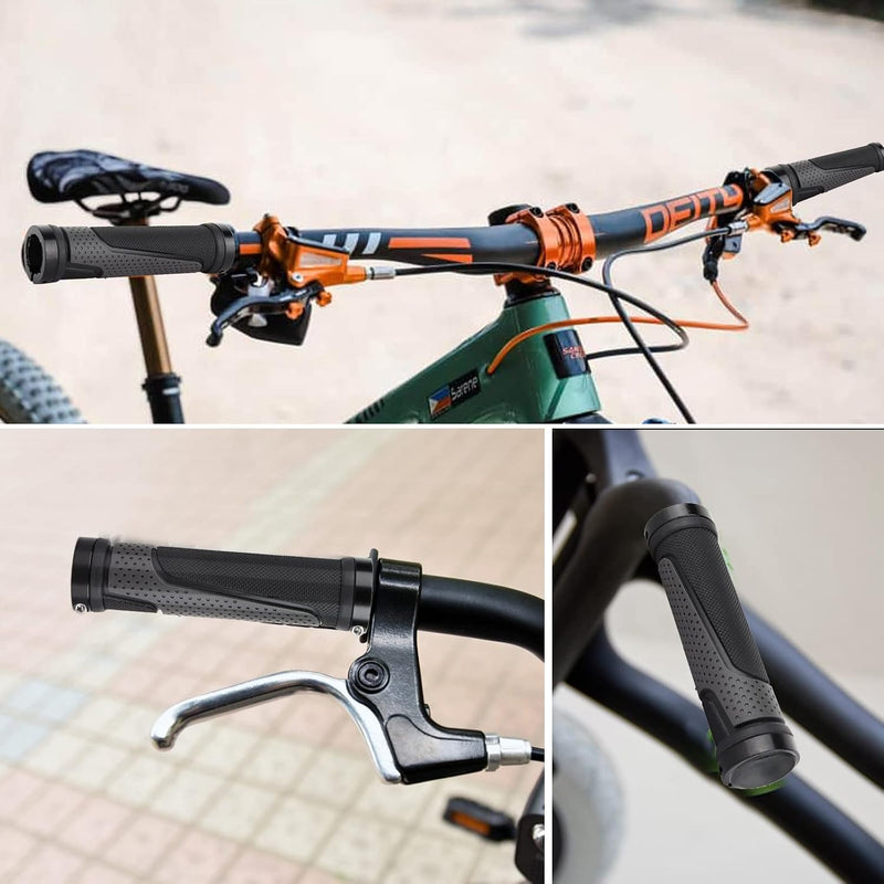 Load image into Gallery viewer, Fietshandvatten set 22 mm zwart antislip
