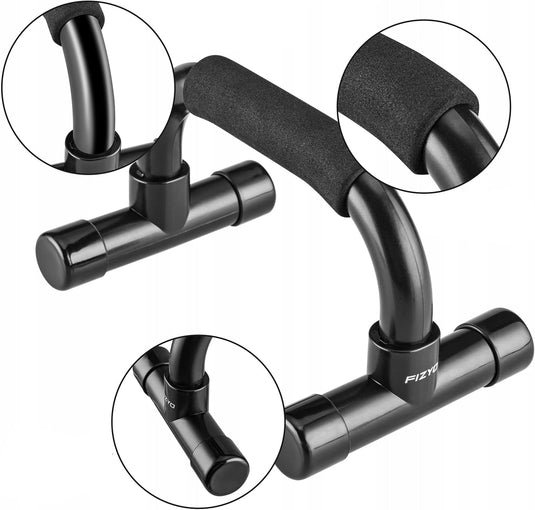 Opvouwbare push-up bars 2 stuks met schuimhandgrepen tot 200 kg – parallettes – calisthenics