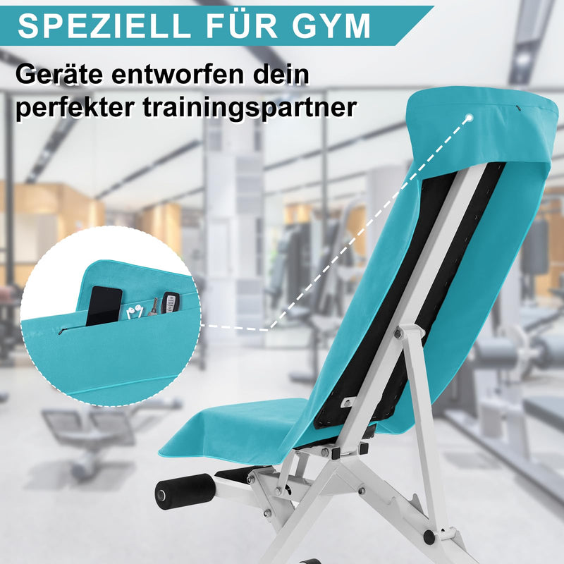 Laden Sie das Bild in Galerie -Viewer, Fitnesshanddoek Microvezel 120x50 cm Sneldrogend met Ritsvak – Sporthanddoek – Reishanddoek
