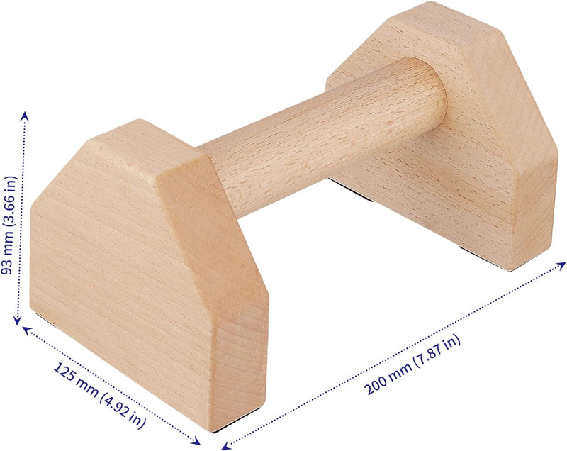 Laden Sie das Bild in Galerie -Viewer, Houten parallettes 2 stuks 20 cm met antislip rubberen voeten – push-up bars – calisthenics
