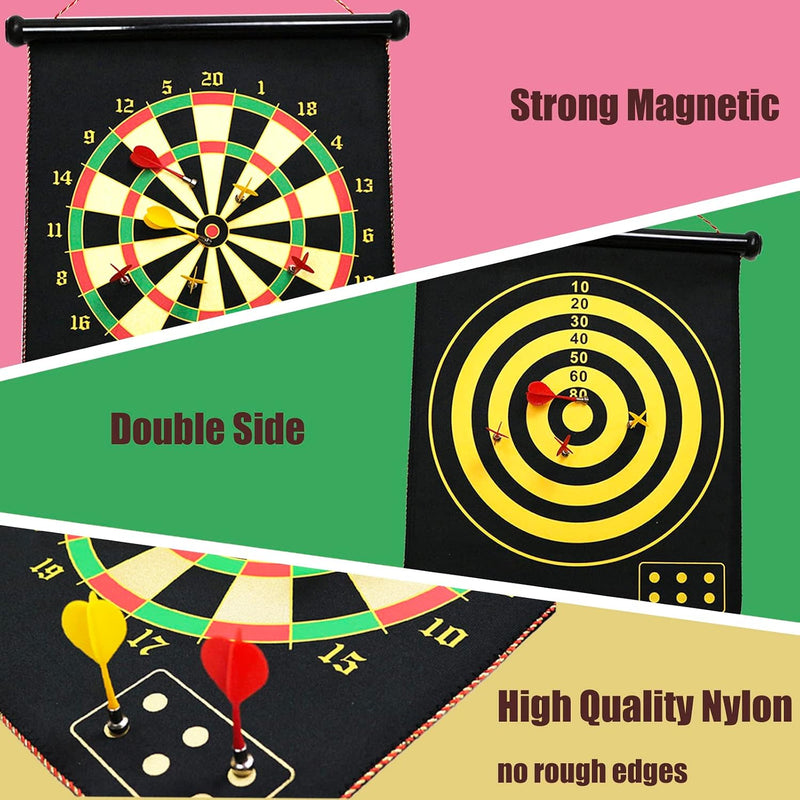 Laad afbeelding in Galerijviewer, Magnetisch dartbord Ø 38 cm – veilig voor kinderen en volwassenen, dartspel (met 12 darts)
