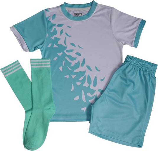 Meisjes voetbaltenue met shirt short en sokken