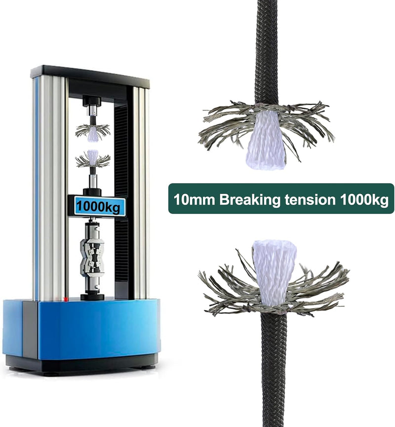 Chargez l'image dans la visionneuse de la galerie, Statisch outdoor touw 30 m x 10 mm – met 2 karabijnhaken voor camping en buitengebruik
