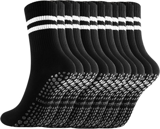 Pilates antislip sokken 3 paar met siliconen grip – yoga sokken – fitness sokken