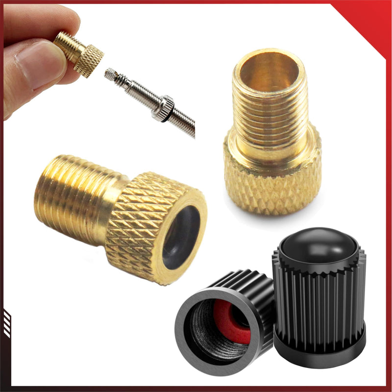 Laden Sie das Bild in Galerie -Viewer, Fietsventiel adapter set 15-delig voor Presta Dunlop en Schrader – ventieladapter – fietsaccessoires
