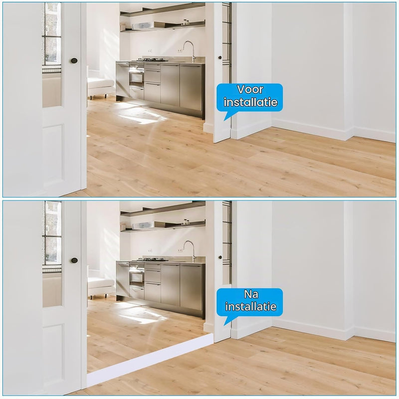 Laden Sie das Bild in Galerie -Viewer, Zelfklevende vloer overgangsstrip 7,6 cm x 1 m - Vinyl laminaat afdekstrip &amp; naadprofiel - Vloerovergangsstrip drempelprofiel
