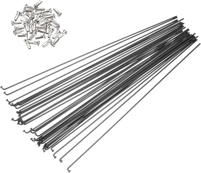 Chargez l'image dans la visionneuse de la galerie, Fietsspaken 36 stuks 14G 170 x 2 mm van roestvrij staal met messing nippels – J-bend spaken – fietsonderdelen
