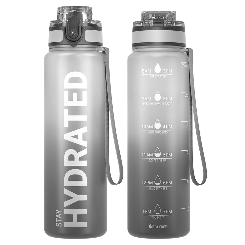 Laden Sie das Bild in Galerie -Viewer, Drinkfles 750 ml BPA-vrij met tijdmarkeringen en lekvrije dop – waterfles – sportfles
