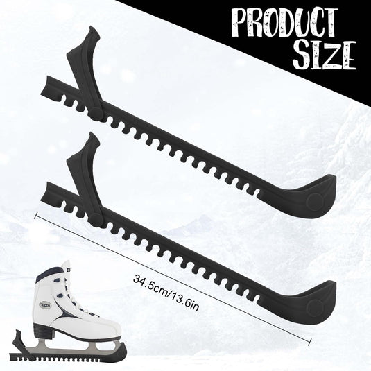 Verstelbare schaatsbeschermers wit 27 cm – 1 paar
