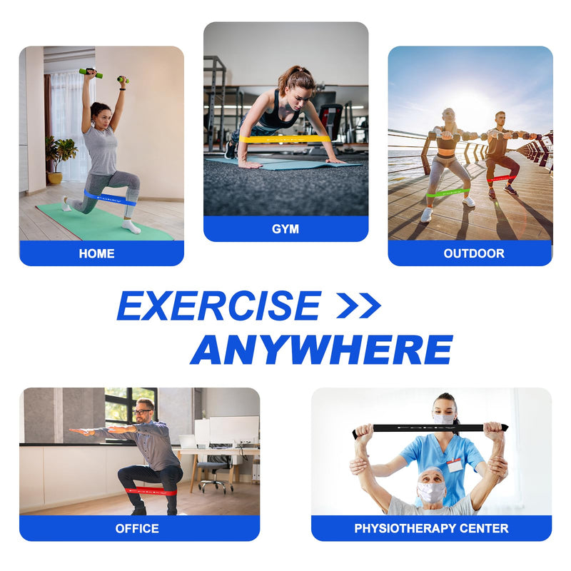 Chargez l'image dans la visionneuse de la galerie, Fitness elastieken 5-delige set met verschillende weerstandsniveaus – weerstandsbanden – resistance bands
