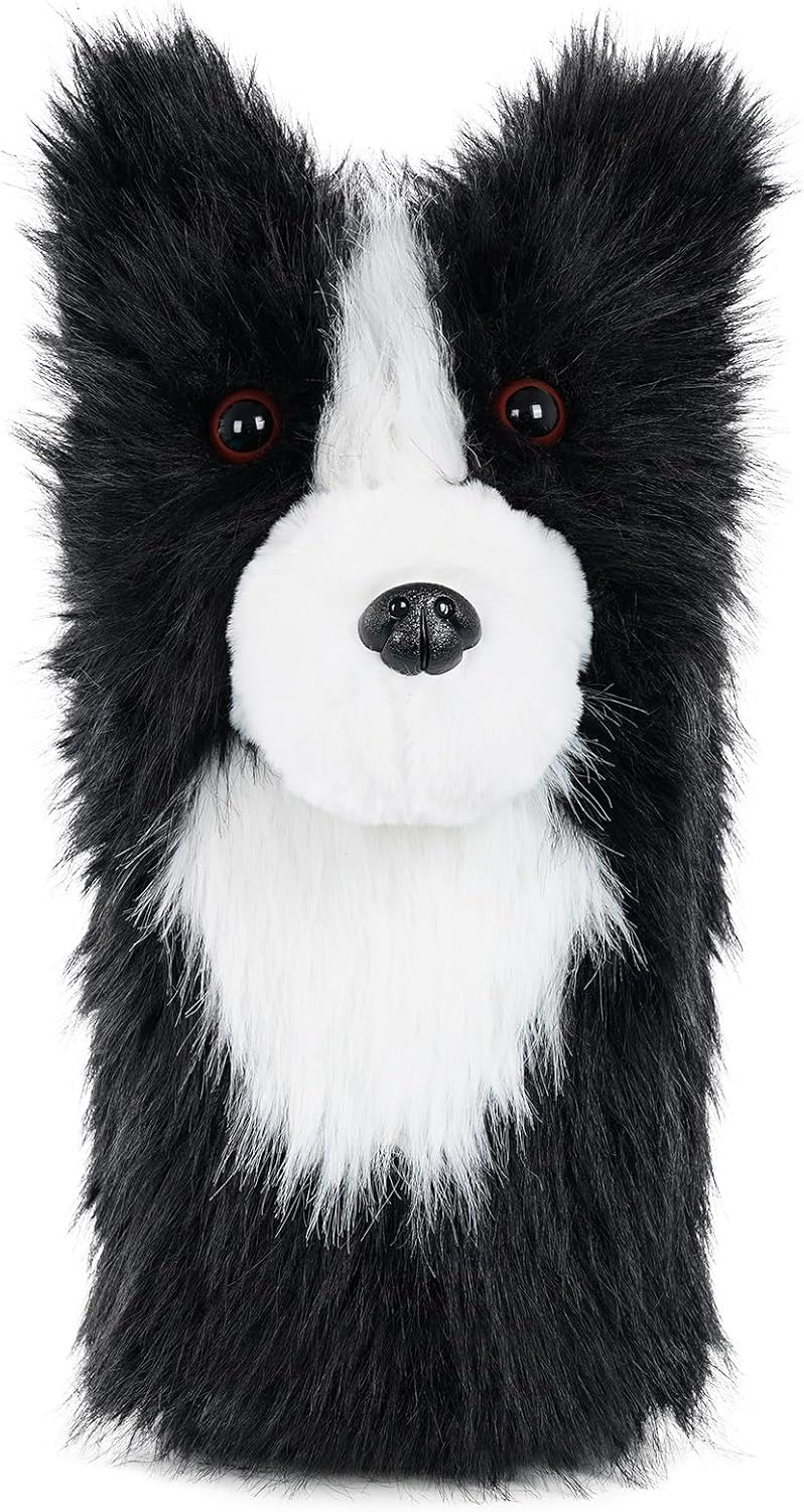 Carica immagine in Galleria Viewer, Pluche golfclubhoes met border collie hondenontwerp voor drivers tot 460cc – hondenheadcover – golfcadeau
