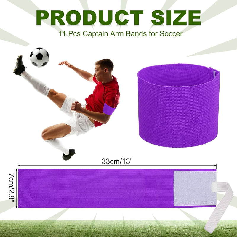 Load image into Gallery viewer, Aanvoerdersbanden 11 stuks verstelbaar 33 x 7 cm – captain armbanden – voetbal accessoires

