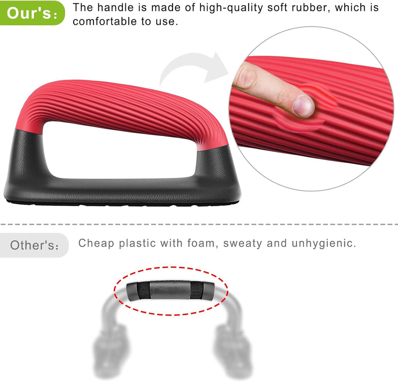 Laad afbeelding in Galerijviewer, Push-up bars met ergonomische handgrepen en antislip basis – opdruksteunen – krachttraining
